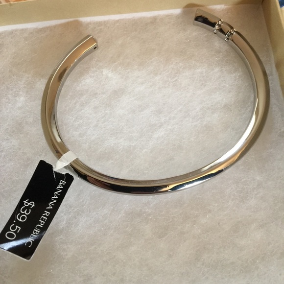 Banana Republic Sparkle Edge Bangle - Silver - Picture 1 of 3